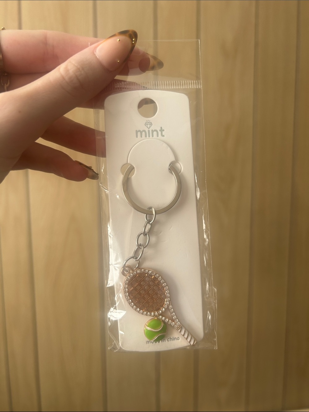 Tennis racket 🎾 bag charm